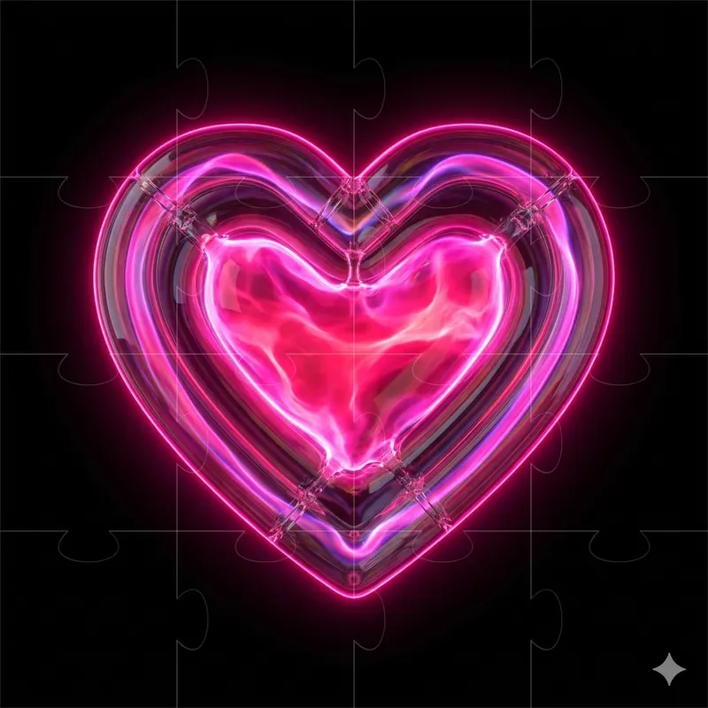 3D Cyberpunk Neon Glowing Icons