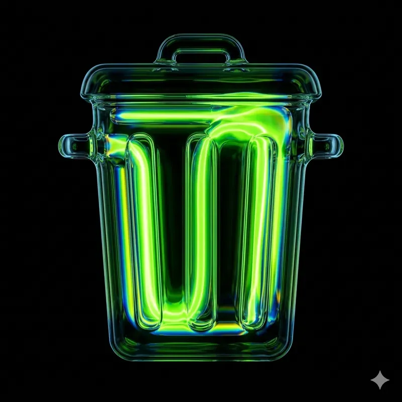 3D Cyberpunk Neon Glowing Icons