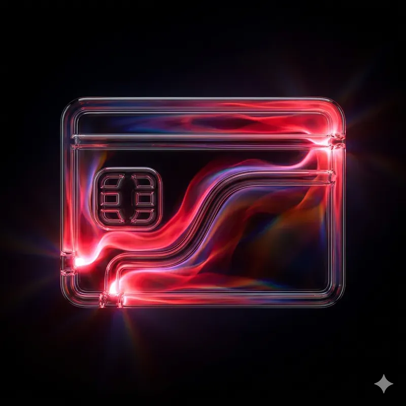 3D Cyberpunk Neon Glowing Icons