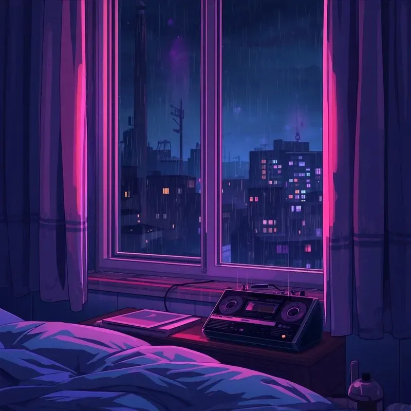 Aesthetic Lofi Anime Cover Art
