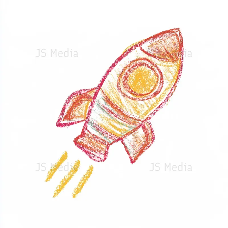 Crayon Colored Pencil Handdrawn Icons