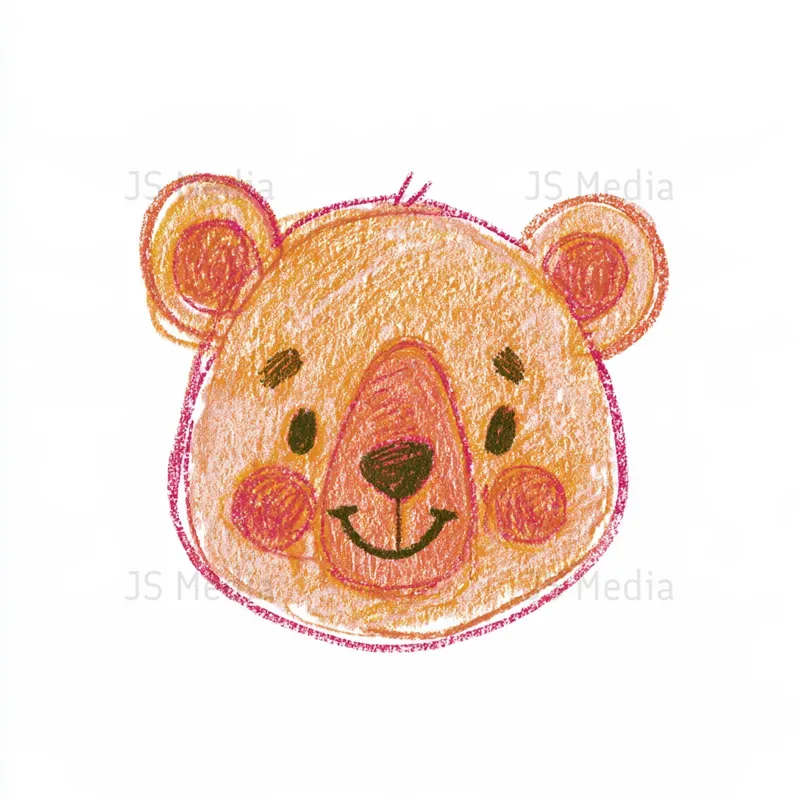 Crayon Colored Pencil Handdrawn Icons