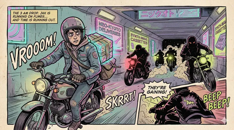 Retrofuturist Lofi Comic Stories