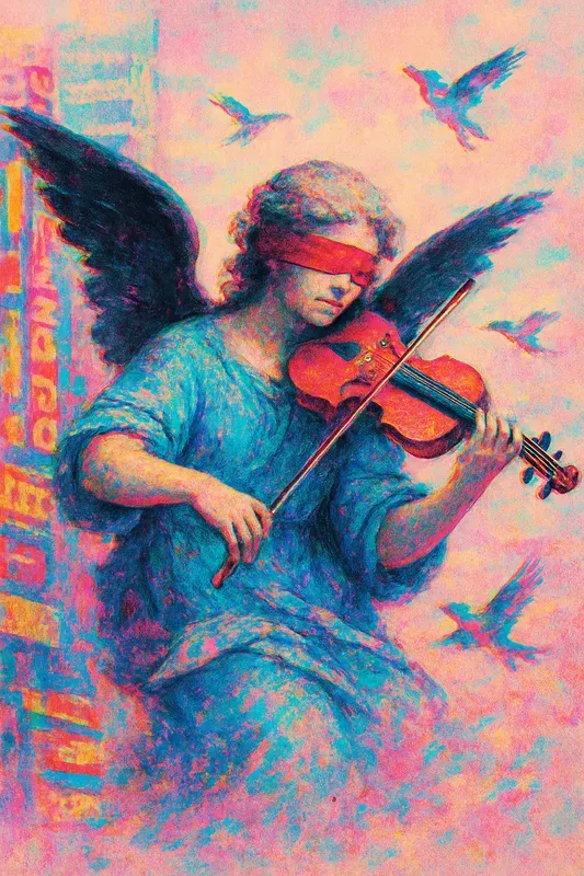 Digital Mixing Glitch Art Style