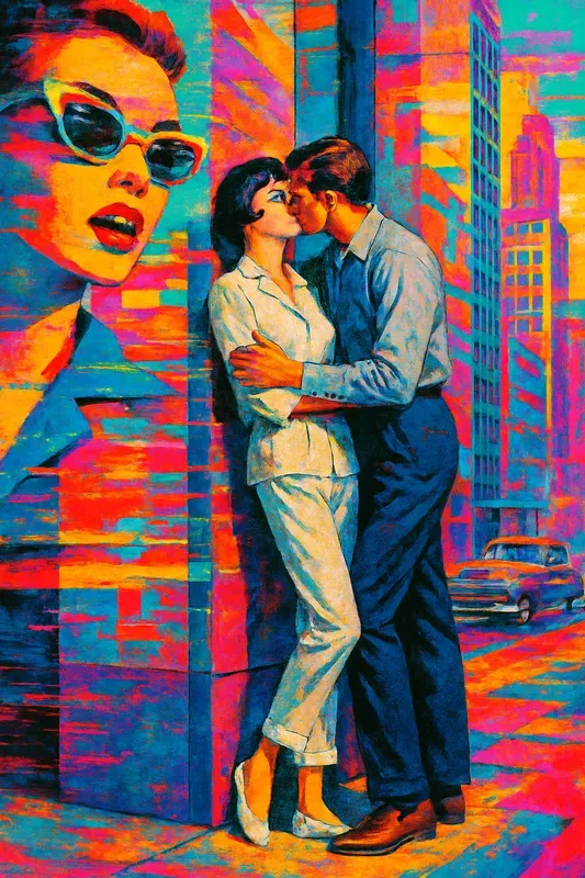 Digital Mixing Glitch Art Style