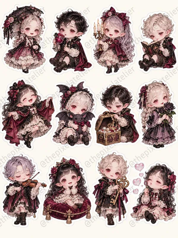 Funny Kawaii Halloween Stickers For Kids