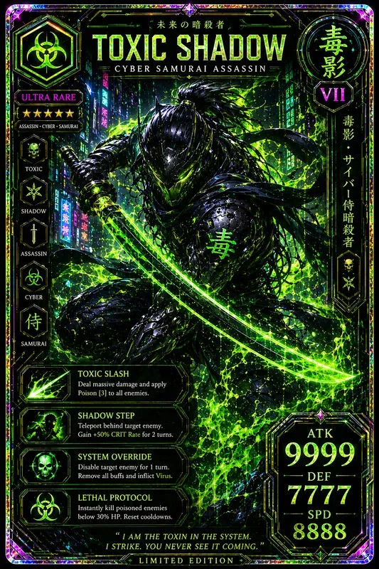 Holographic Collector Card Generator
