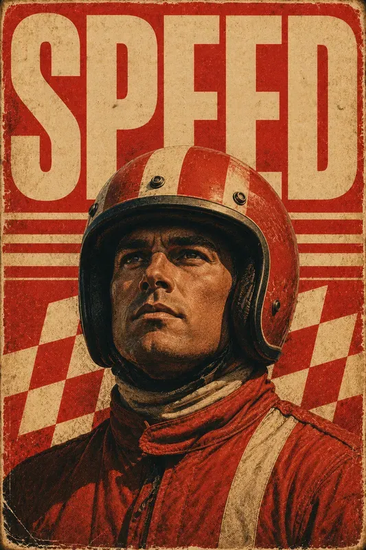 Retro Editorial Poster Generator