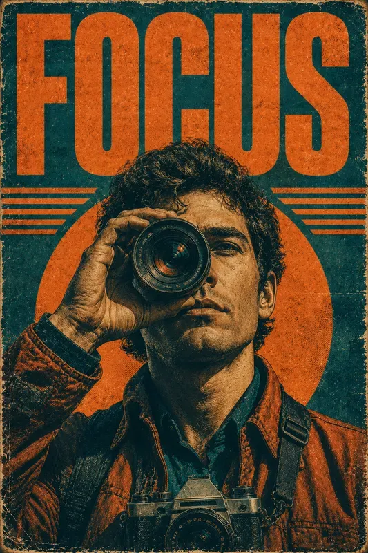 Retro Editorial Poster Generator