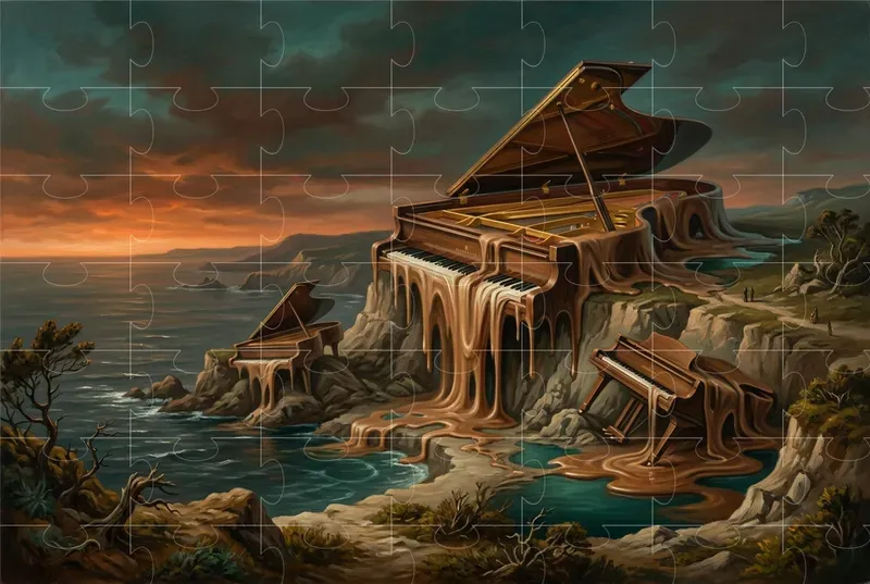 Melting Surreal Landscape Generator