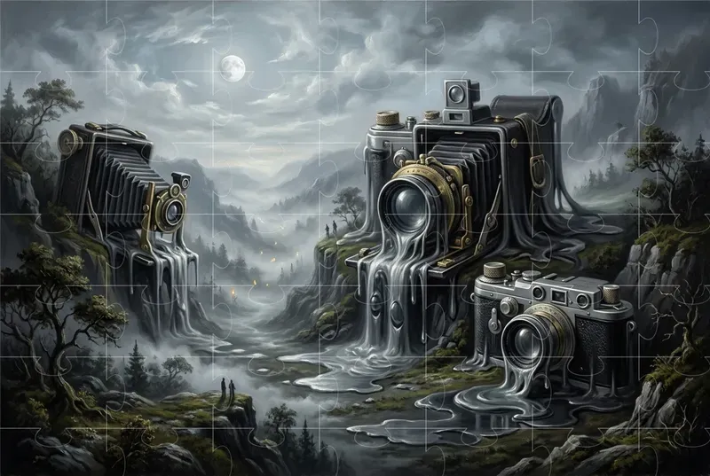 Melting Surreal Landscape Generator