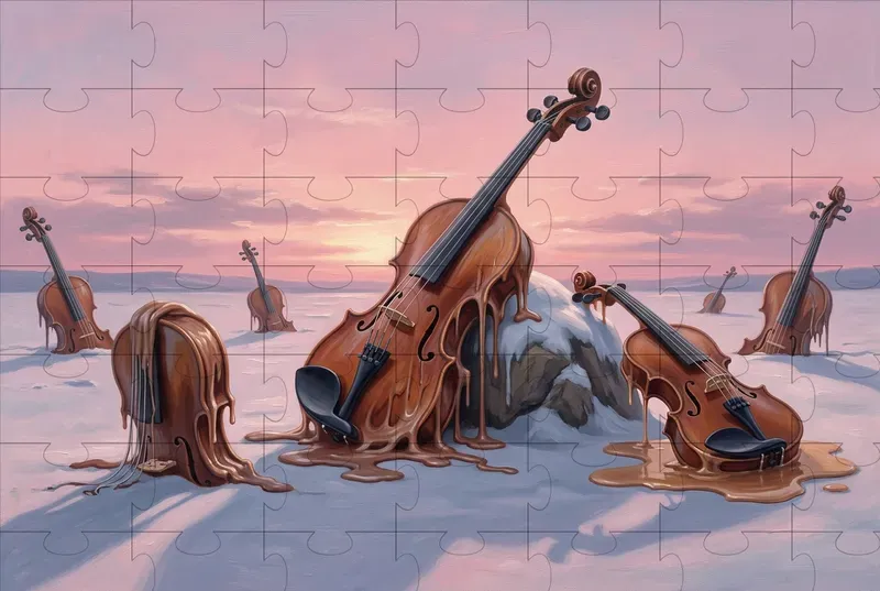 Melting Surreal Landscape Generator