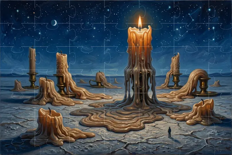 Melting Surreal Landscape Generator