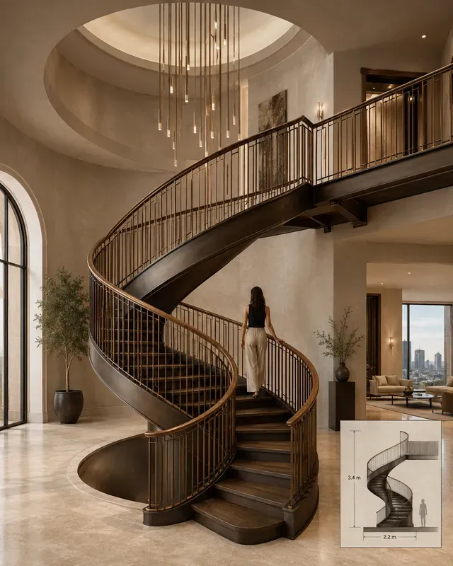 Custom Staircase Railing Generator
