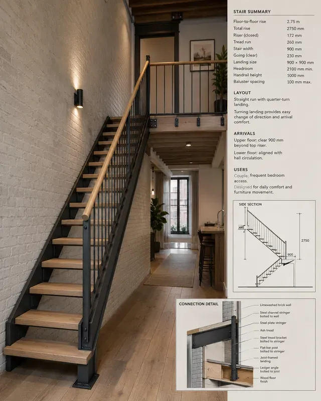 Custom Staircase Railing Generator