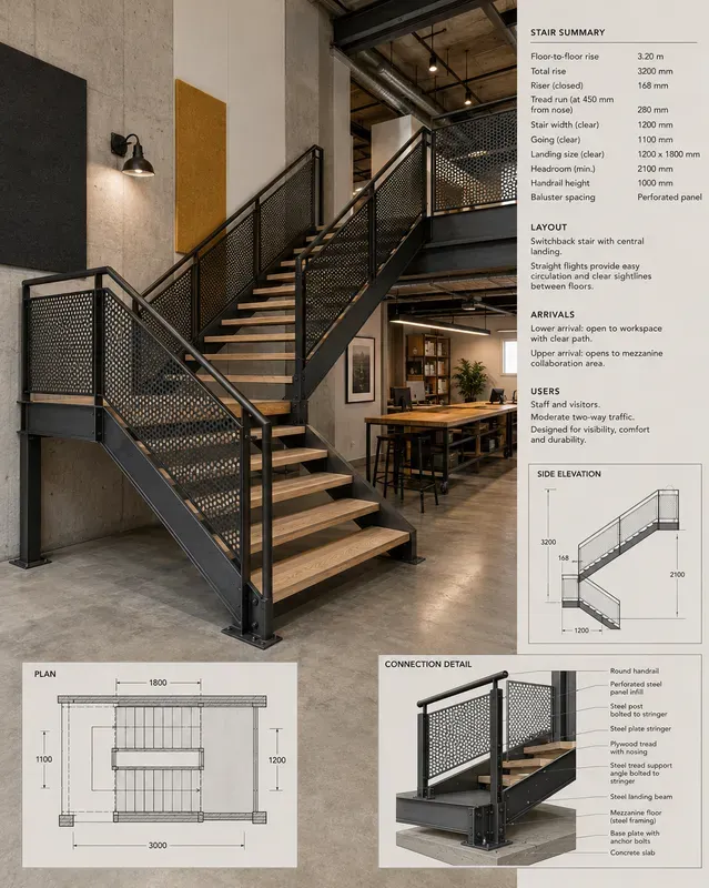 Custom Staircase Railing Generator
