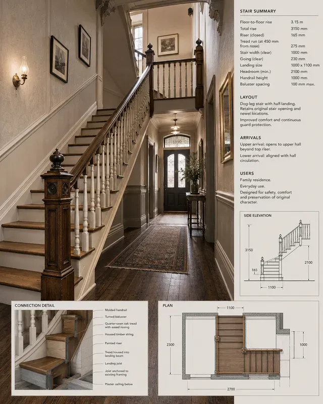 Custom Staircase Railing Generator