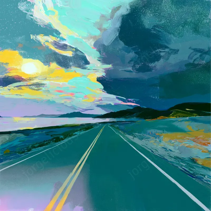 Dreamy Night Landscape Posters
