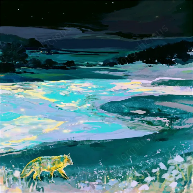 Dreamy Night Landscape Posters