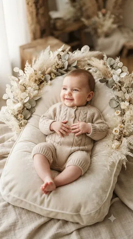 Cute Baby Portraits Studio Photos