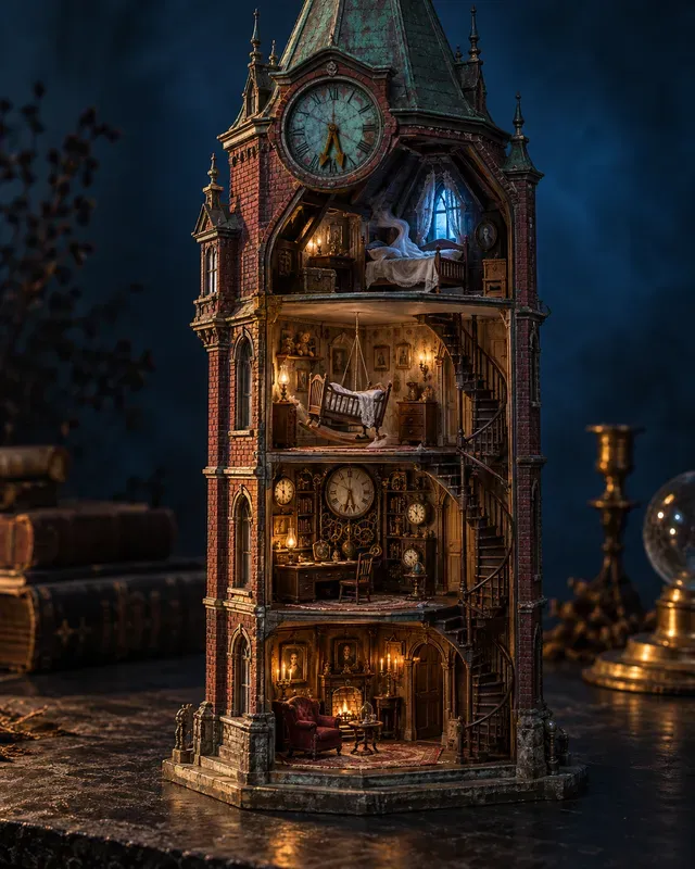 Halloween Haunted Dollhouse Miniatures