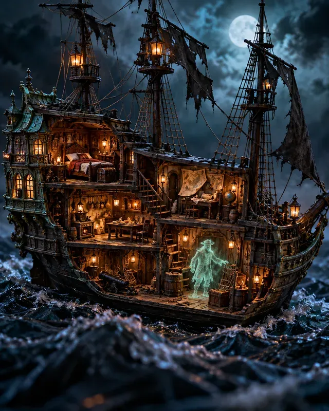 Halloween Haunted Dollhouse Miniatures