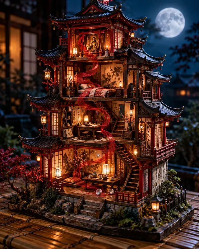 Halloween Haunted Dollhouse Miniatures
