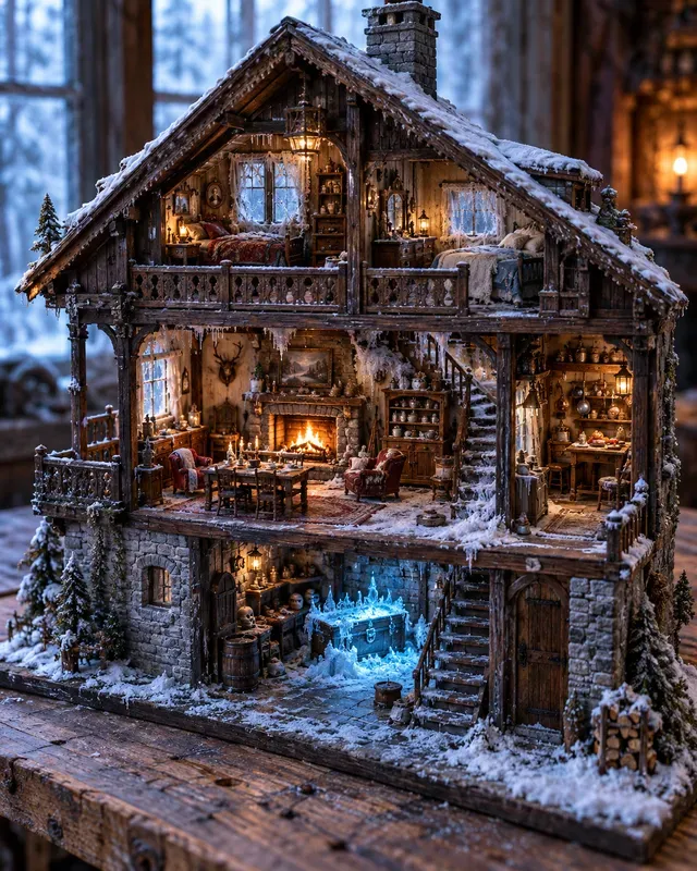 Halloween Haunted Dollhouse Miniatures