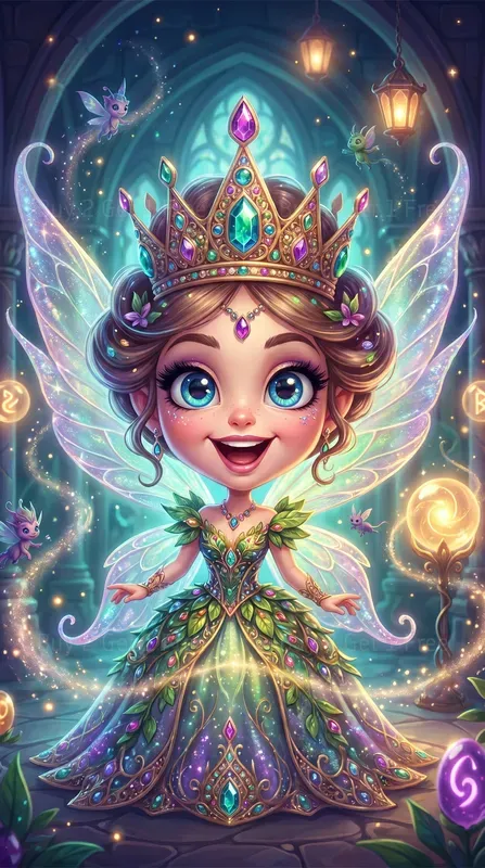 Enchanted Caricature Fantasy Icons