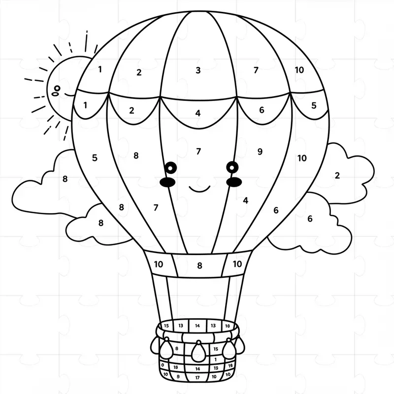 Any Cute Color By Number Pages