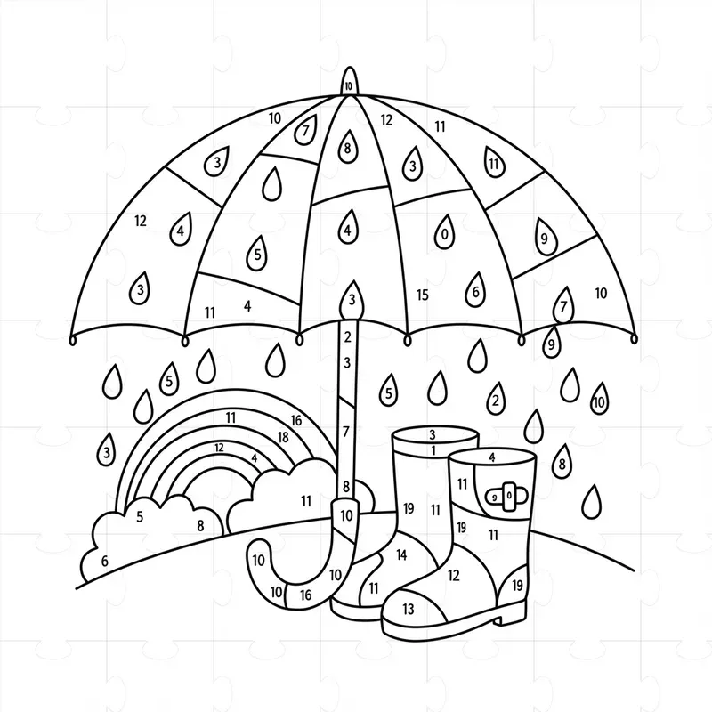 Any Cute Color By Number Pages