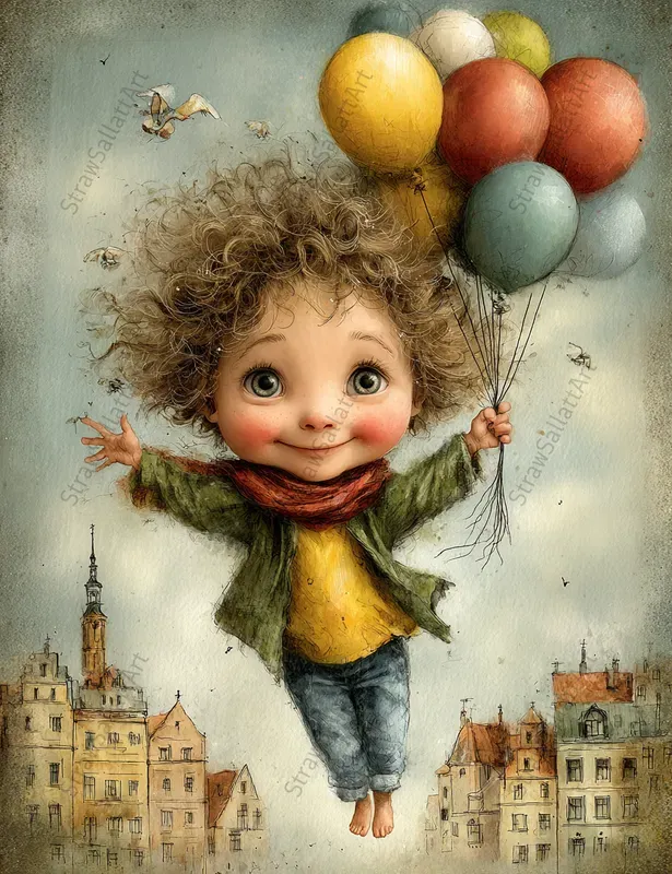 Whimsical Childrens Storybook Art Pages