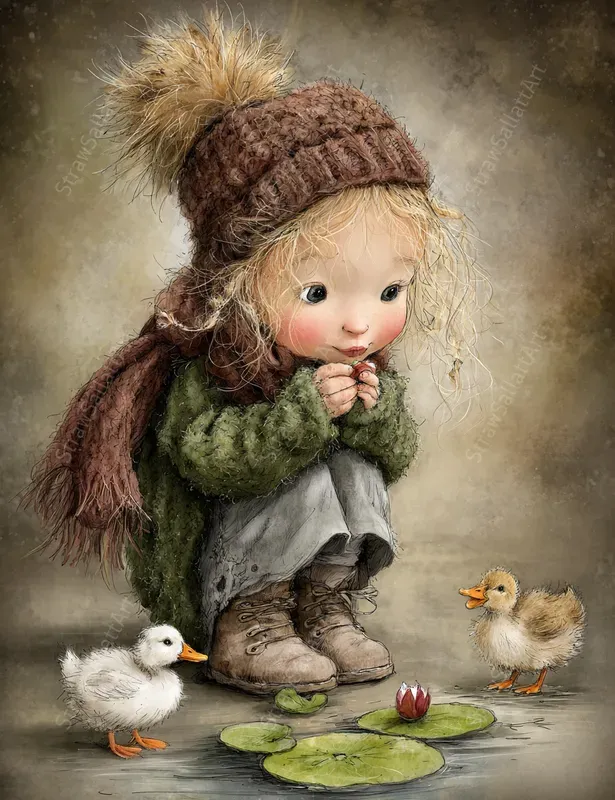 Whimsical Childrens Storybook Art Pages