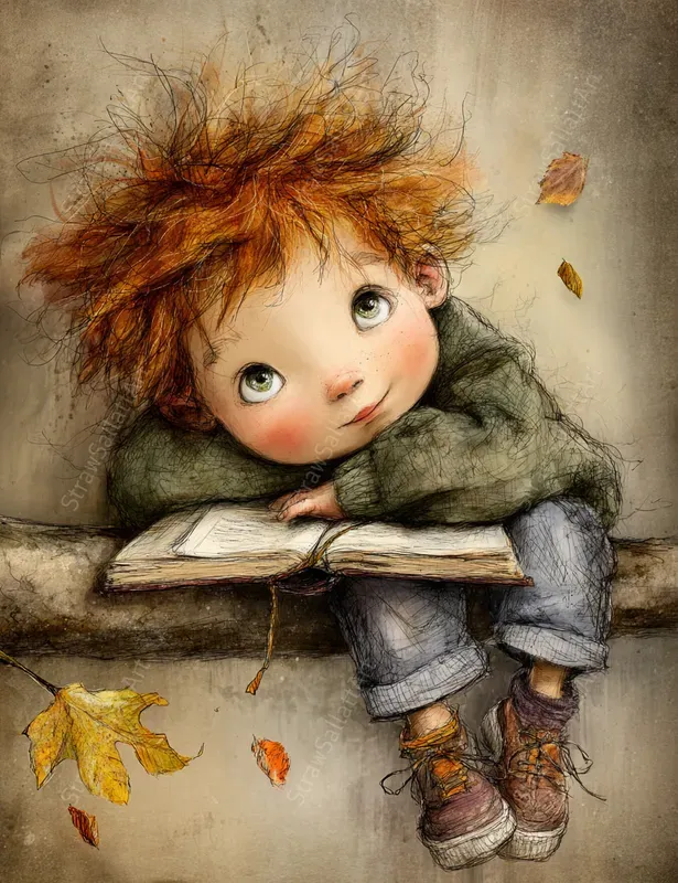 Whimsical Childrens Storybook Art Pages