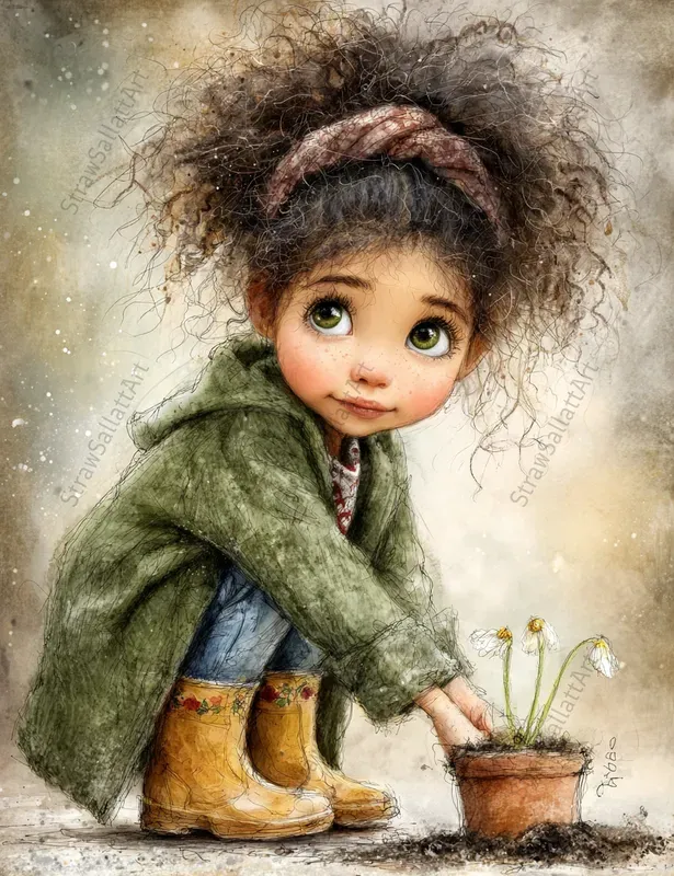 Whimsical Childrens Storybook Art Pages