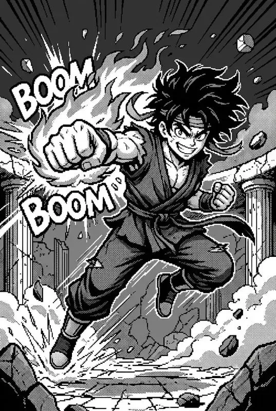 16bit Manga Shonen Pixel Art Studios