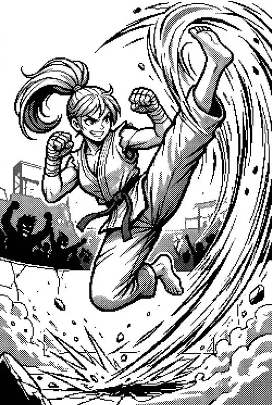 16bit Manga Shonen Pixel Art Studios
