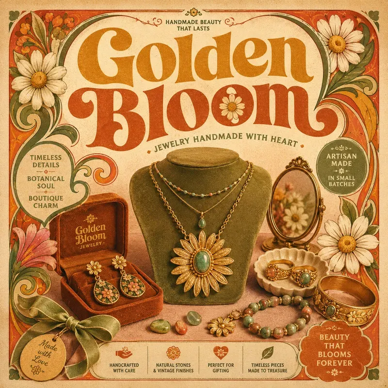 70s Floral Advertising Posters