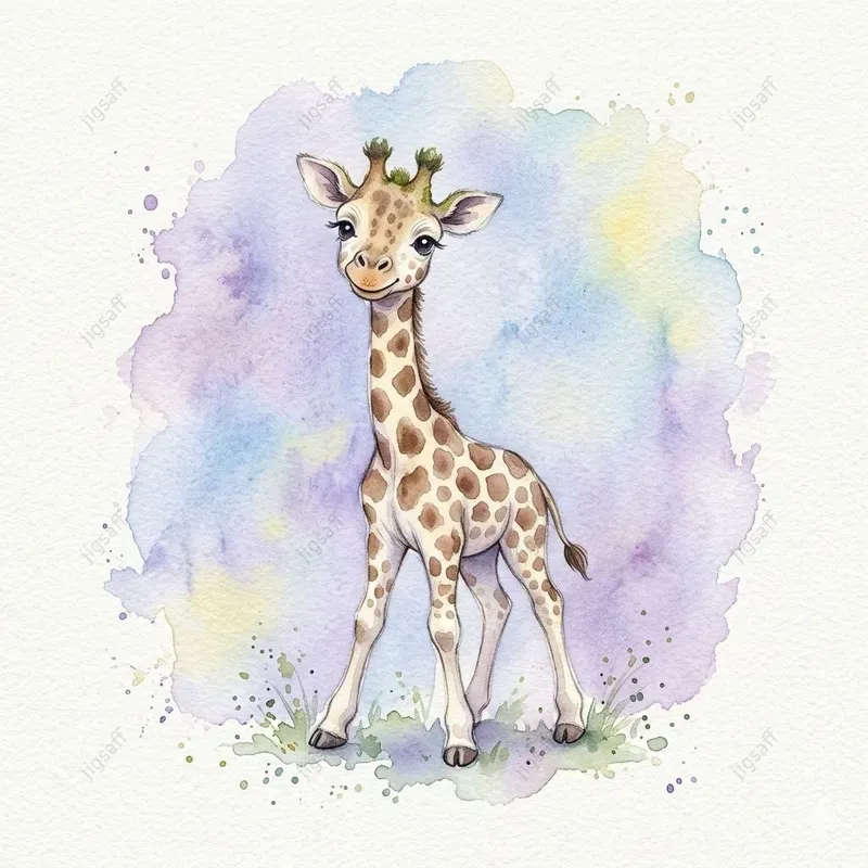 Whimsical Watercolor Baby Animals Art