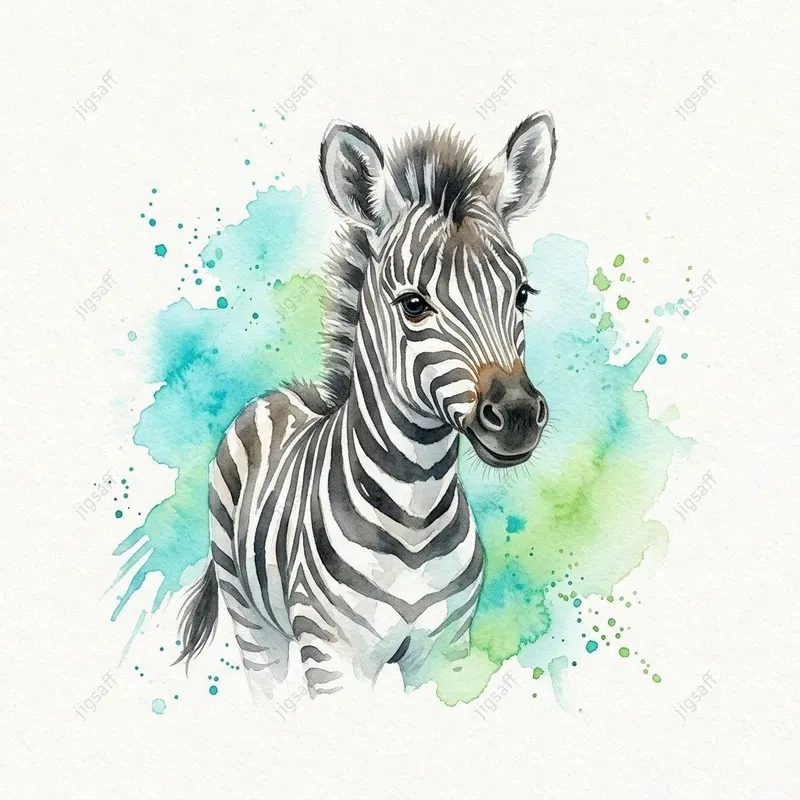 Whimsical Watercolor Baby Animals Art