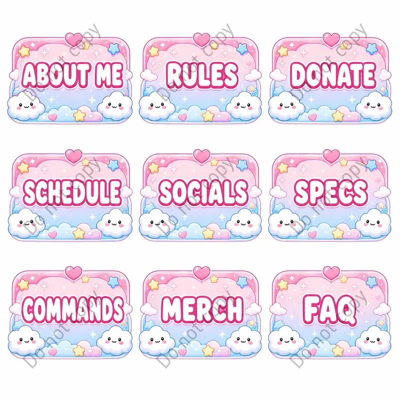 Twitch Panel Designs Any Themes