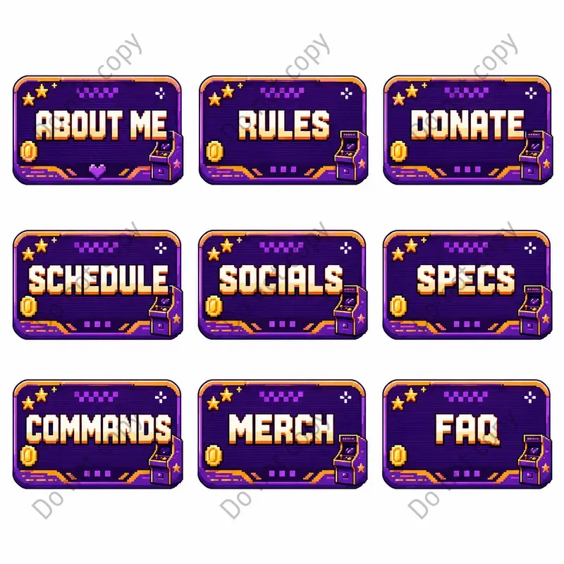 Twitch Panel Designs Any Themes
