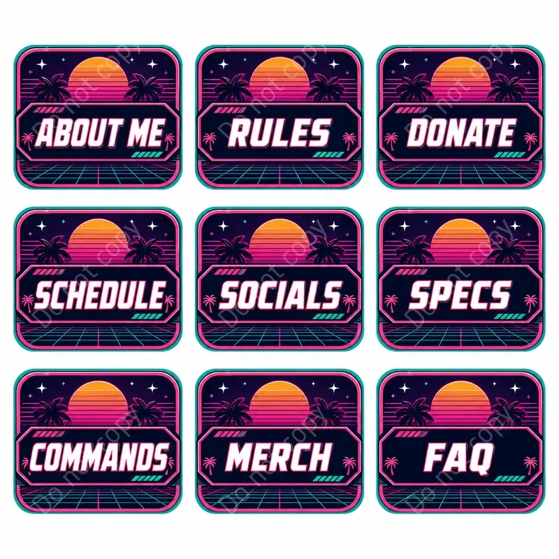 Twitch Panel Designs Any Themes