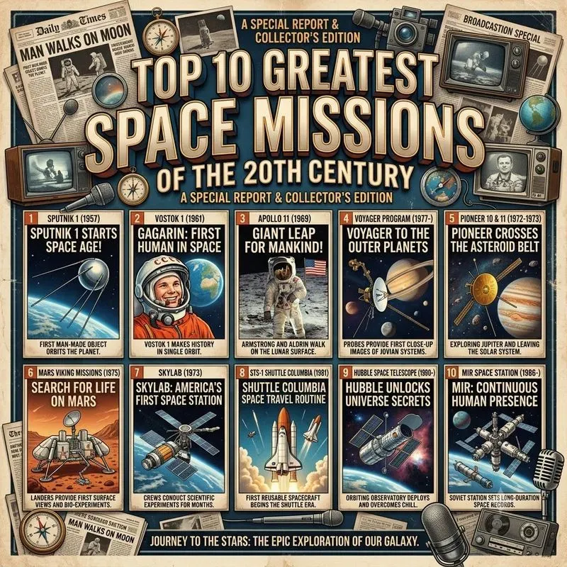 Retro Top 10 History Posters