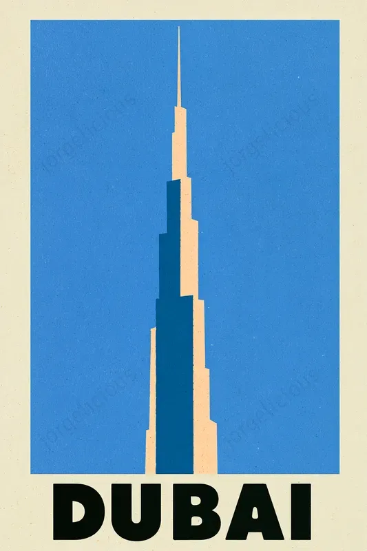 Minimalist Retro City Travel Posters
