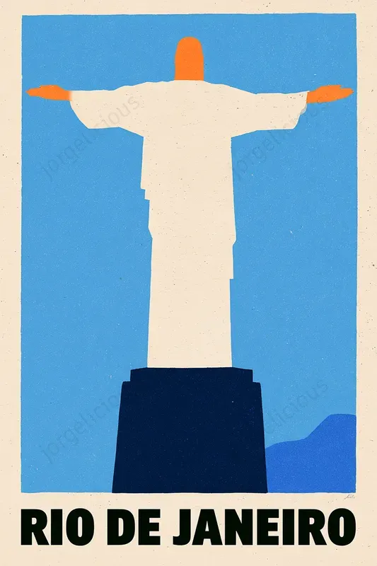 Minimalist Retro City Travel Posters