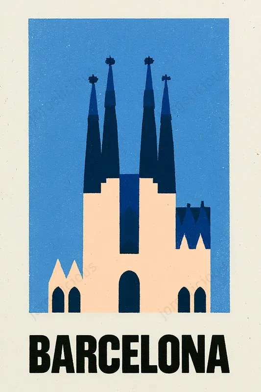 Minimalist Retro City Travel Posters
