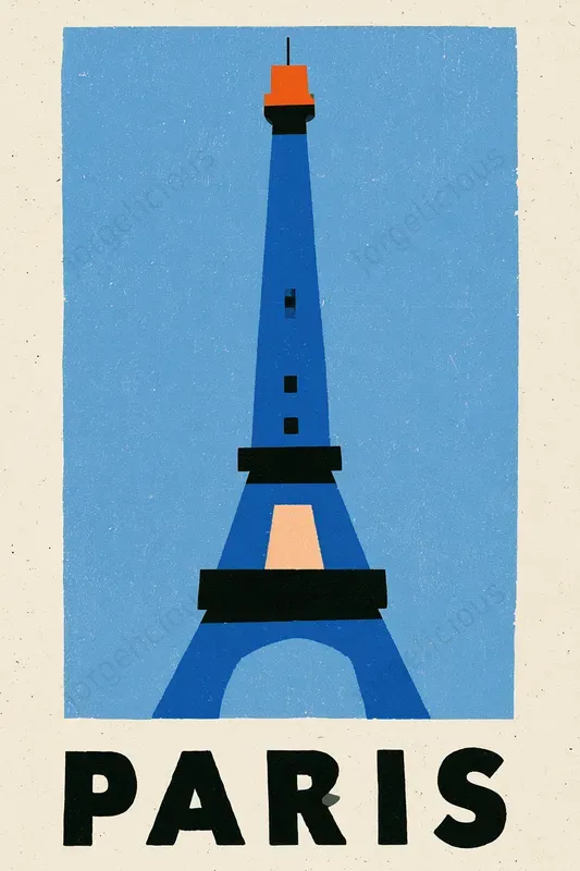 Minimalist Retro City Travel Posters