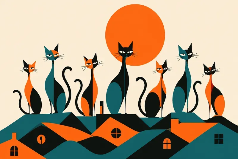 Midcentury Minimalist Art Templates