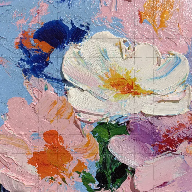 Impasto Pastel Wave Motions